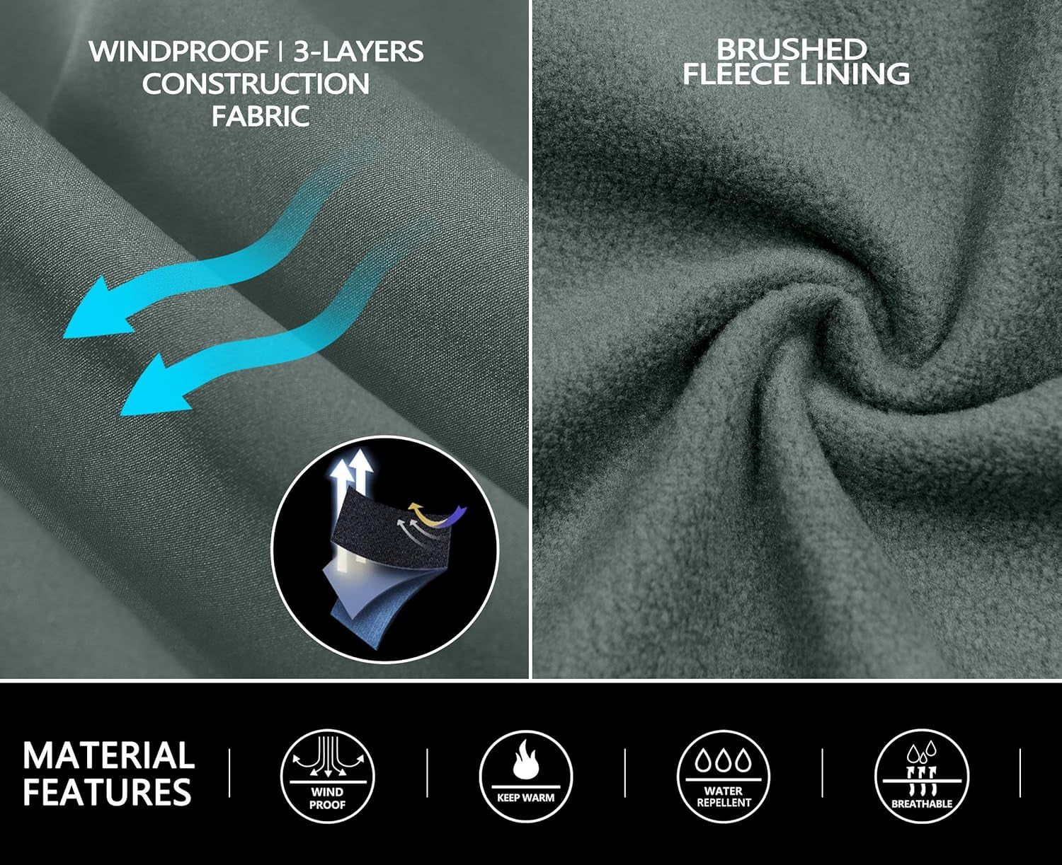 ArcticEdge™ Men’s Fleece-Lined Softshell Jacket with Removable Hood