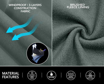 ArcticEdge™ Men’s Fleece-Lined Softshell Jacket with Removable Hood