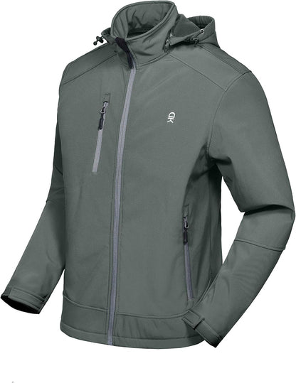 ArcticEdge™ Men’s Fleece-Lined Softshell Jacket with Removable Hood