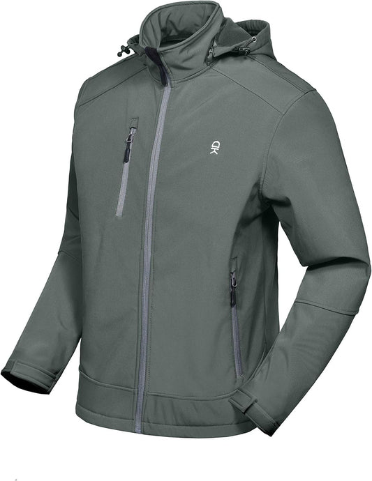 ArcticEdge™ Men’s Fleece-Lined Softshell Jacket with Removable Hood