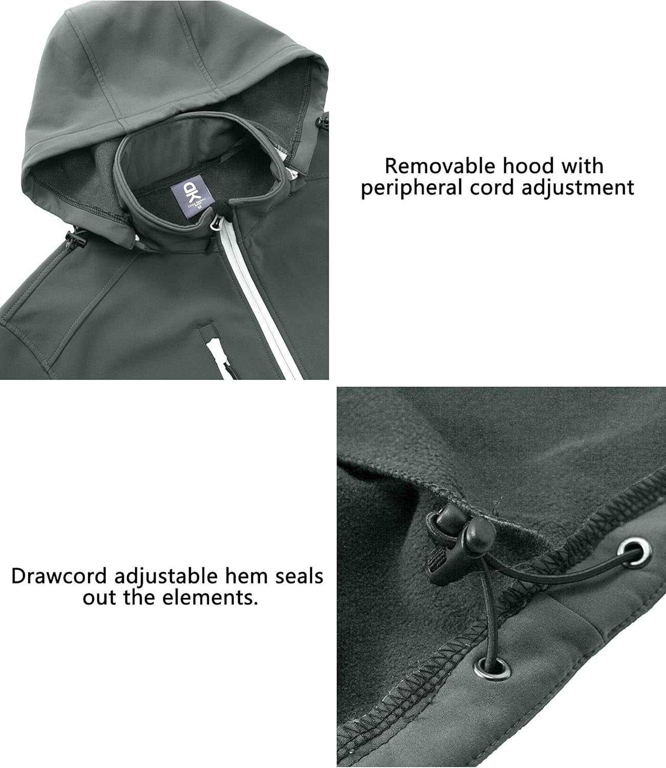 ArcticEdge™ Men’s Fleece-Lined Softshell Jacket with Removable Hood